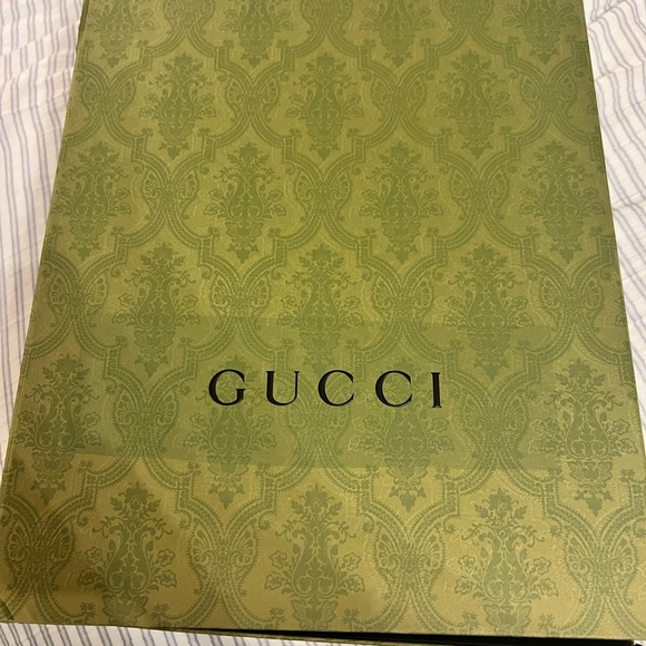 Gucci Black Sandals with Gold Accents - Picture 2 of 2